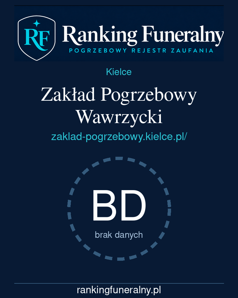Zakład Pogrzebowy Wawrzycki - badge pionowy