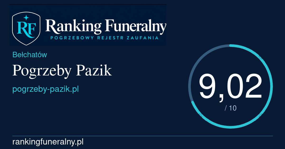 Pogrzeby Pazik - badge poziomy