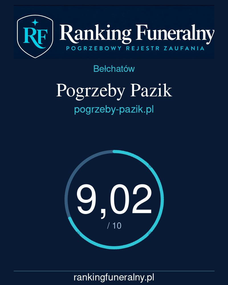 Pogrzeby Pazik - badge pionowy