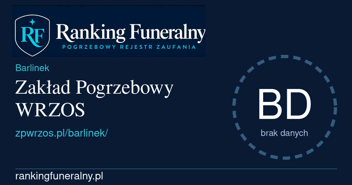 Zakład Pogrzebowy WRZOS - badge poziomy