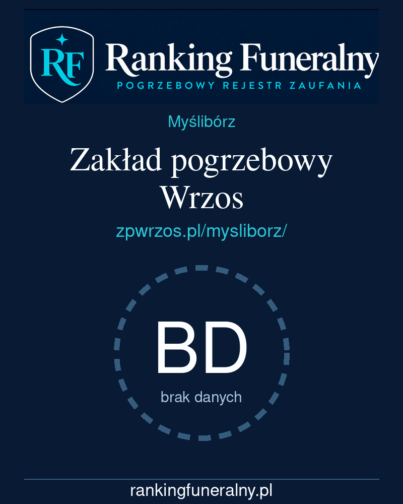 Zakład pogrzebowy Wrzos - badge pionowy
