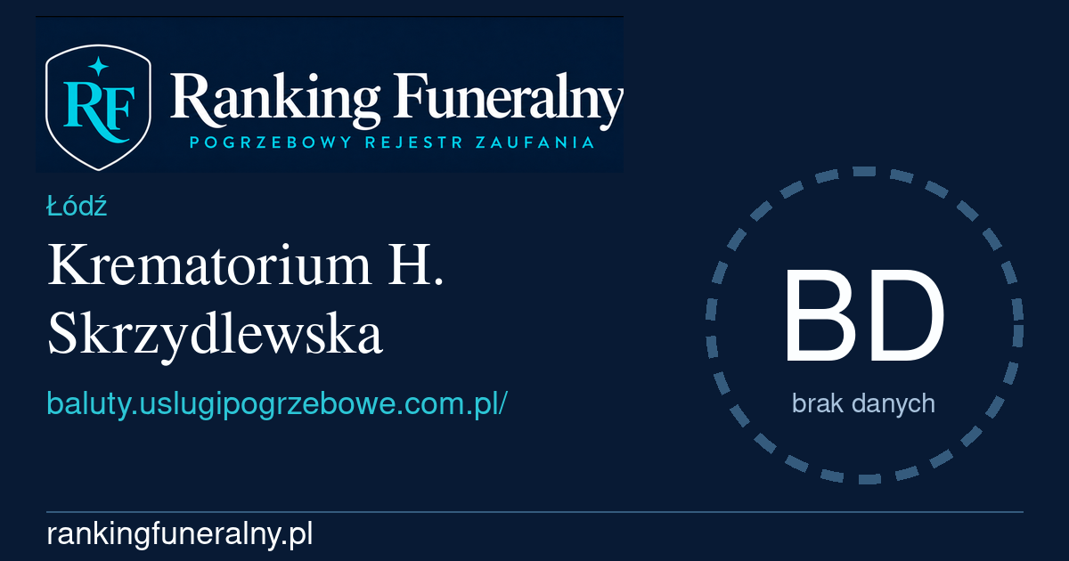 Krematorium H. Skrzydlewska - badge poziomy