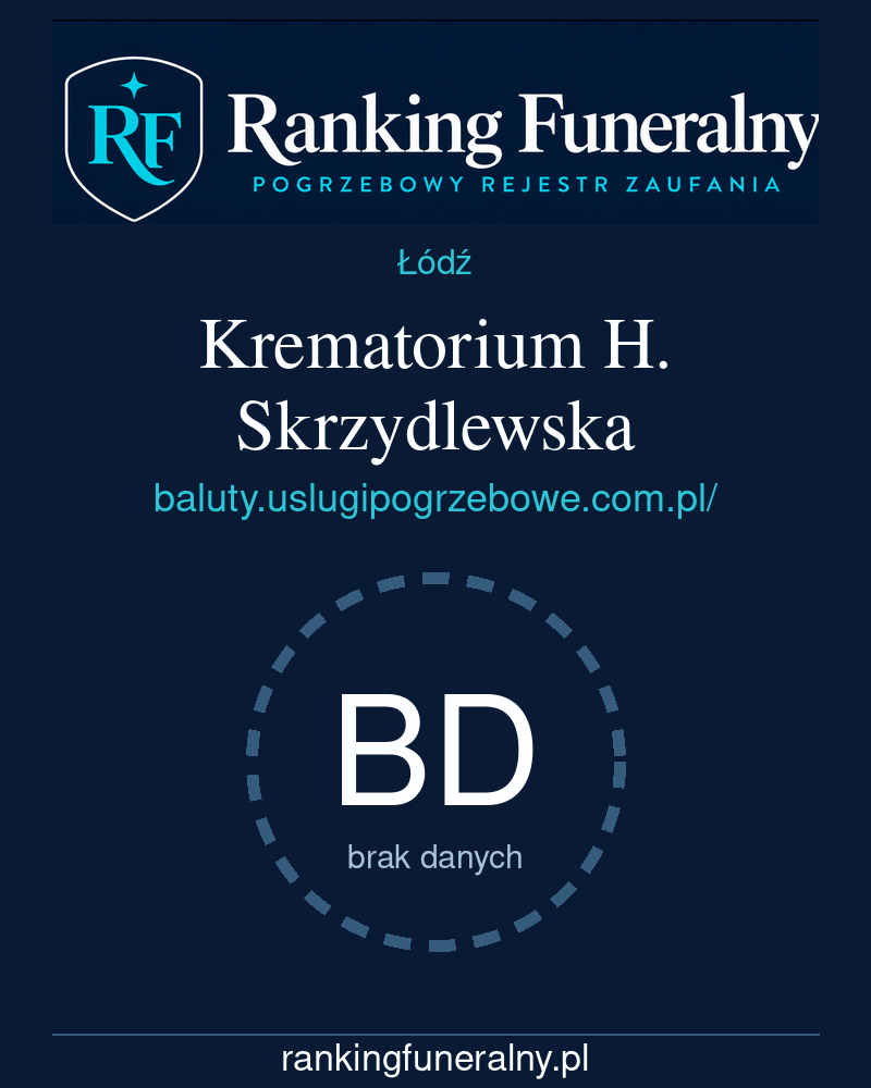 Krematorium H. Skrzydlewska - badge pionowy