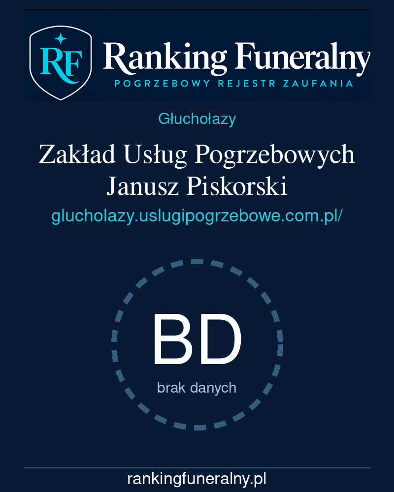 Zakład Usług Pogrzebowych Janusz Piskorski - badge pionowy