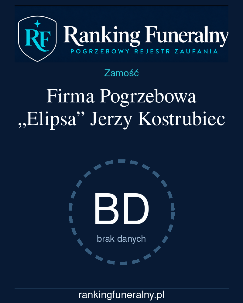Firma Pogrzebowa „Elipsa” Jerzy Kostrubiec - badge pionowy