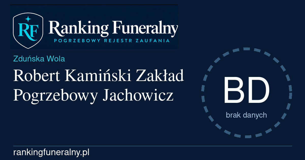 Robert Kamiński Zakład Pogrzebowy Jachowicz - badge poziomy