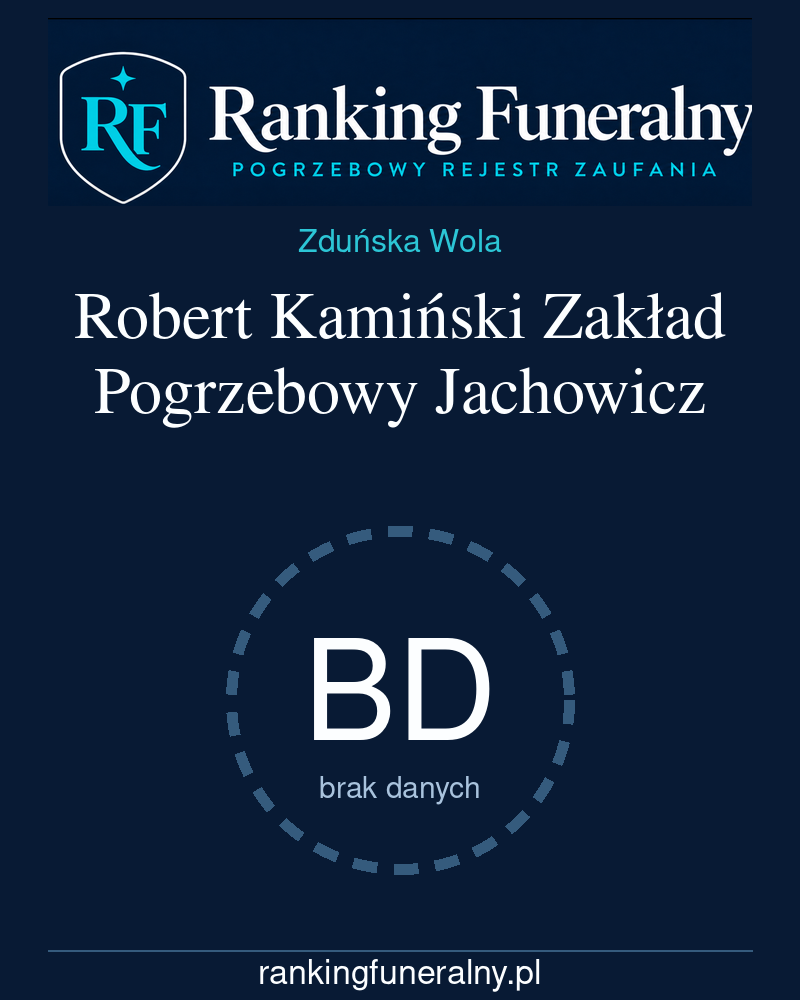 Robert Kamiński Zakład Pogrzebowy Jachowicz - badge pionowy