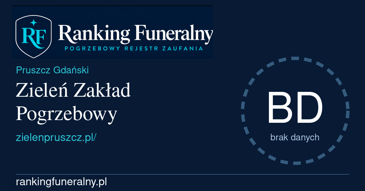 Zieleń Zakład Pogrzebowy - badge poziomy