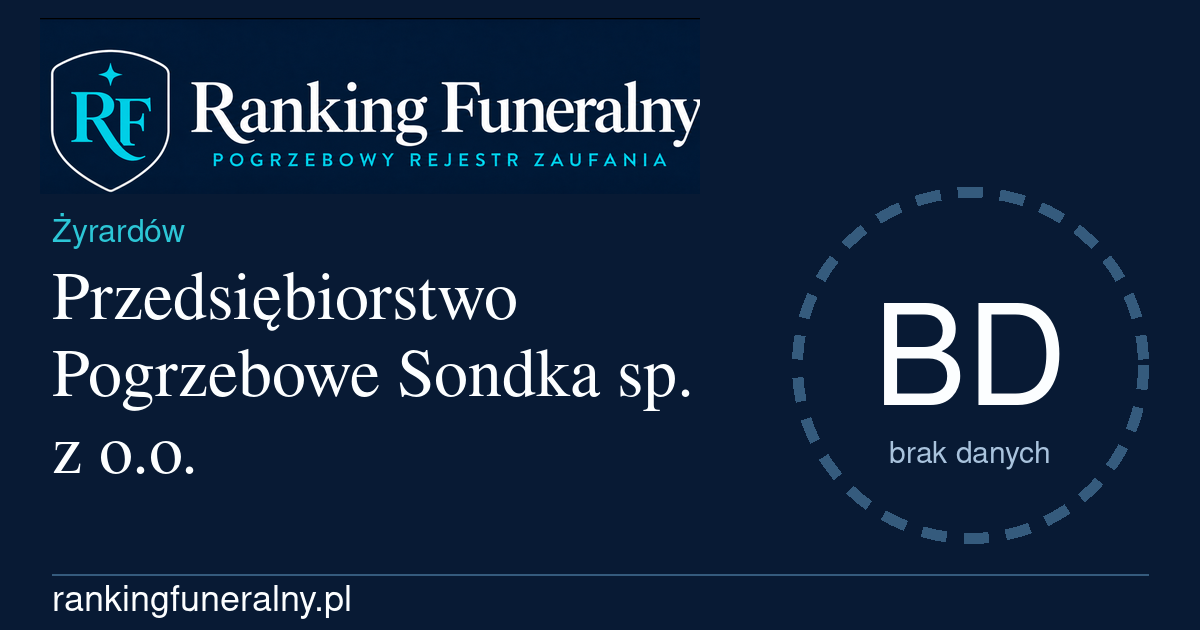 Przedsiębiorstwo Pogrzebowe Sondka sp. z o.o. - badge poziomy